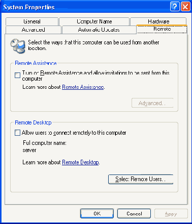    Remote Desktop  Remote Assistance